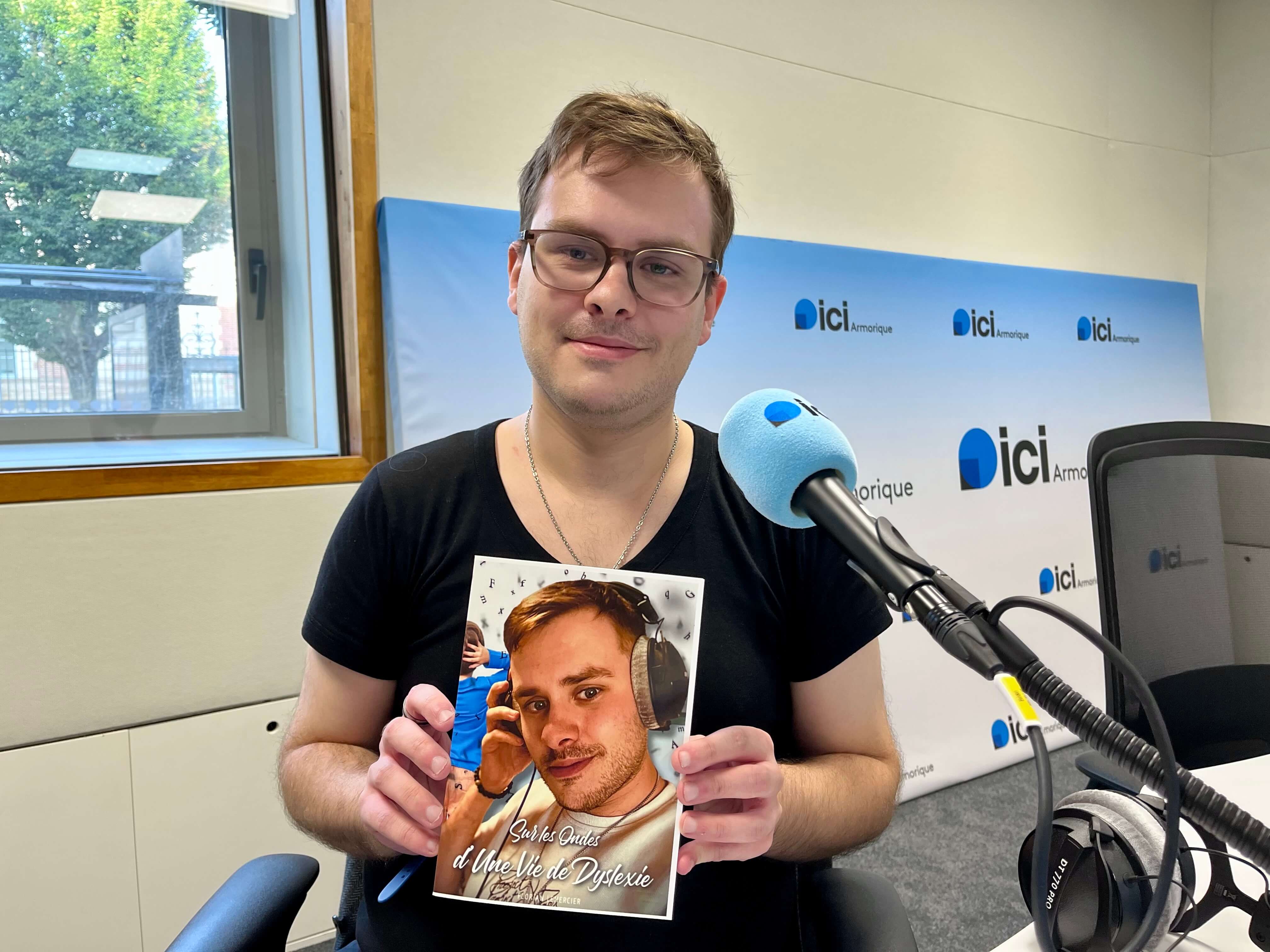 Le brétilien Florian Lemercier signe un livre sur la dyslexie. Le résumé de sa vie dit-il © Radio France - Vincent Grassin