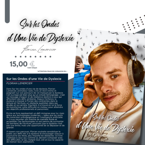 Livre : Sur Les Ondes d'une Vie de Dyslexie - FLORIAN LEMERCIER